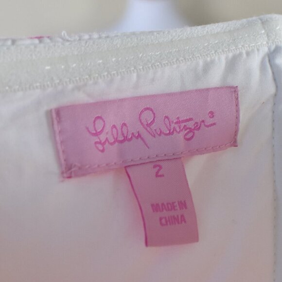 Lilly Pulitzer Pink it Can Be Arranged Blossom Strapless Dress - 2 - Picture 8 of 8